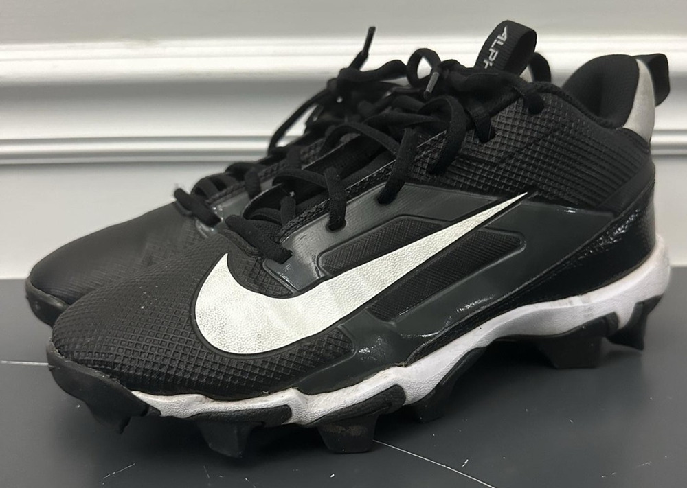 Nike Alpha Fastflex Shoes Kids Size 6Y Black Football Cleats FQ4012-001